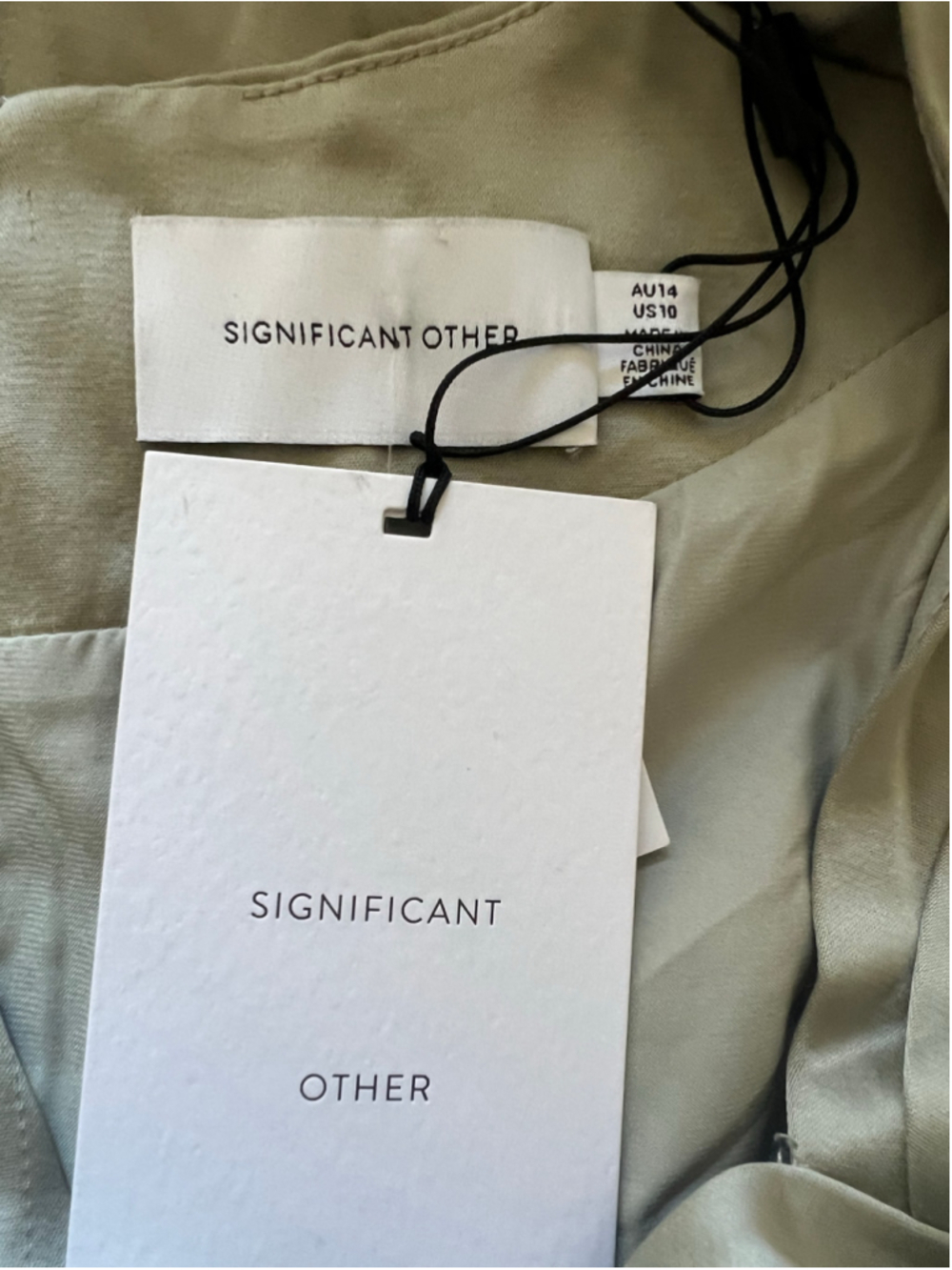 Significant Other Midi Dress Size 10 Sage Green New w Tags! - Picture 5 of 6